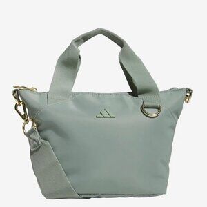 Adidas Premium Mini Tote Crossbody Bag - Green and Gold